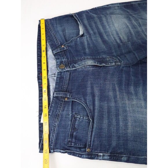 Robert Graham Men’s Straight Leg Blue Jeans 38x32 Dark Wash Mid Rise Stretch - Picture 5 of 8